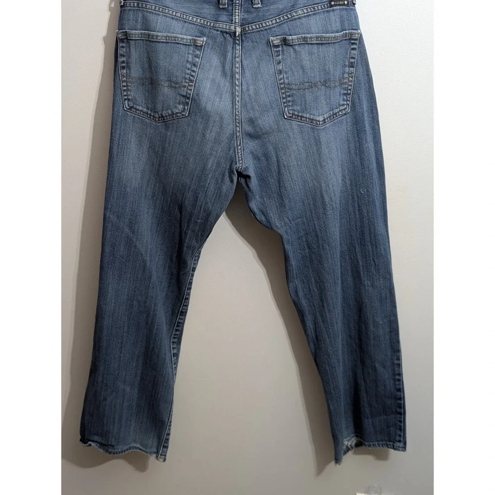 Lucky Brand Jeans Mens 34x30 Blue 361 Vintage Straight Denim‎ Pants 🍀